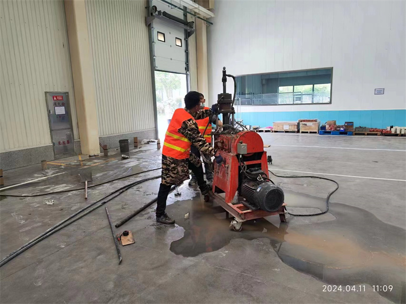 萧县厂房地面下沉塌陷注浆加固施工